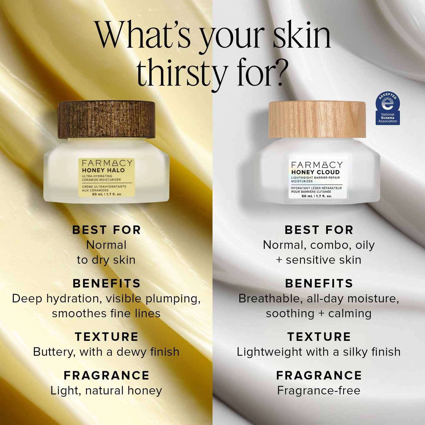 Fragrance-Free Ceramide Face Moisturizer, Phthalate-Free – Farmacy Honey Halo