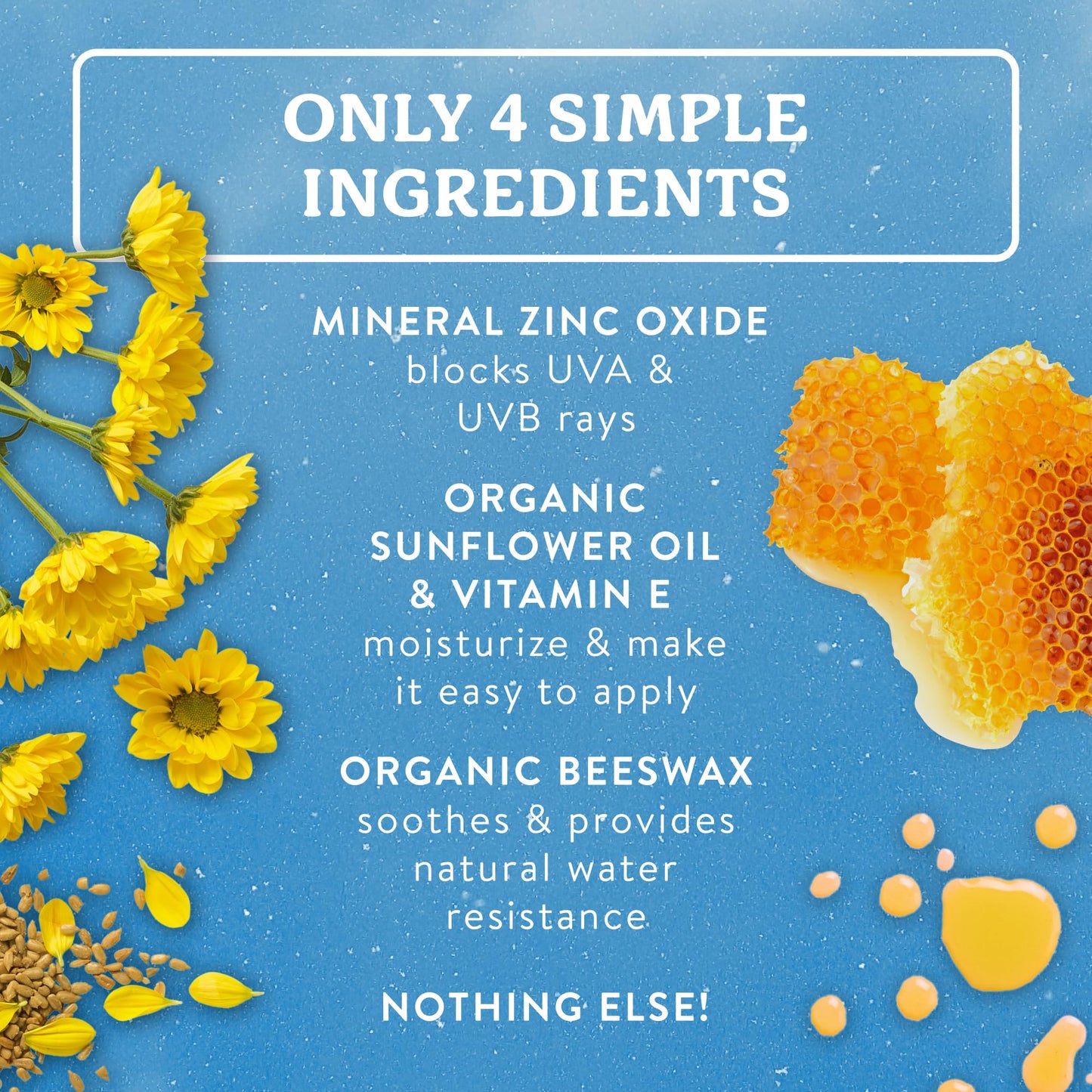 NSF Certified Organic Mineral Sunscreen SPF 50, 4-Ingredient Reef Safe – Badger