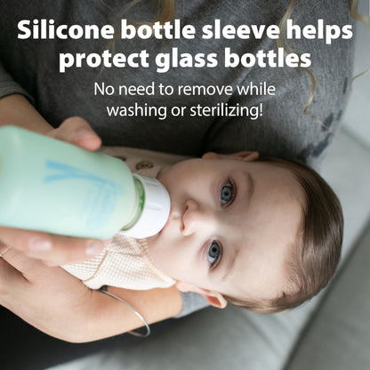 Dr. Brown’s Options+ 4 oz Narrow Borosilicate Glass Baby Bottles (2-Pack)