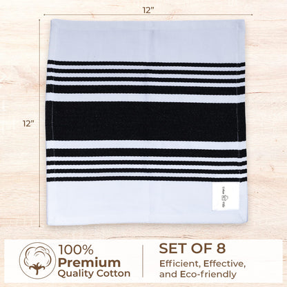 Microplastic-Free Kitchen: Urban Villa Cotton Dish Towels 6-Pack Non-Toxic