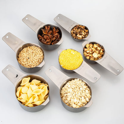 Microplastic-Free 18/8 Stainless Steel Measuring Cups & Spoons Set, 13-Piece