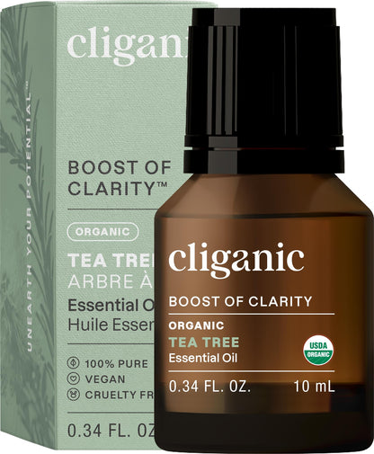 Cliganic USDA Organic Lemon Tea Tree Oil: 100% Pure & Natural