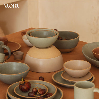 Lead-Free Ceramic Bowls, Lab-Tested – Mora (Set of 4, 28oz)