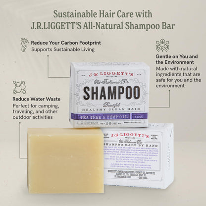 Plastic-Free, Sulfate-Free Shampoo Bar 3-Pack, Vegan – J.R. Liggett's