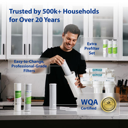 PFAS & Lead Under-Sink Reverse Osmosis System, 5-Stage – APEC ROES-100