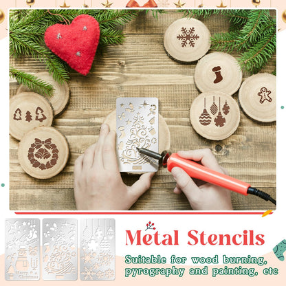 Sustainable Gift Wrap: Lewtemi Metal Stencils Stainless Steel Craft Non-Toxic