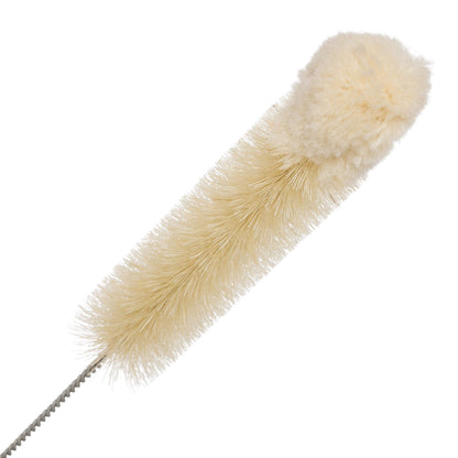REDECKER Wool Tip Bottle Cleaning Brush Set: Natural Pig Hair Bristles