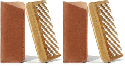 Handmade Green Sandalwood Wooden Comb, Anti-Static & Vegan – Onedor