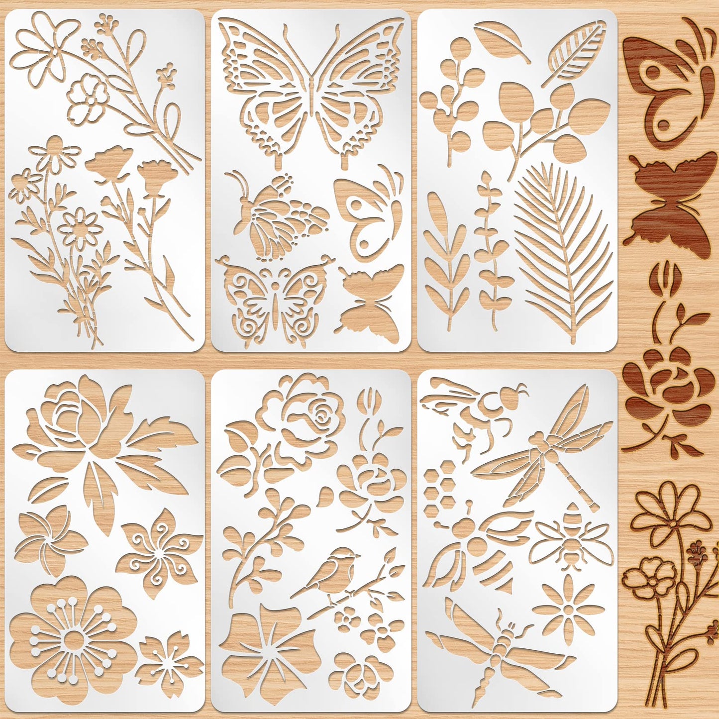 Sustainable Gift Wrap: Lewtemi Metal Stencils Stainless Steel Craft Non-Toxic