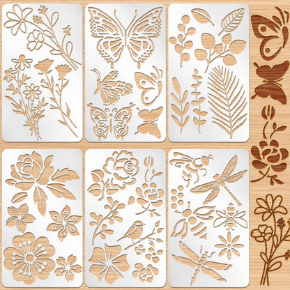 Sustainable Gift Wrap: Lewtemi Metal Stencils Stainless Steel Craft Non-Toxic