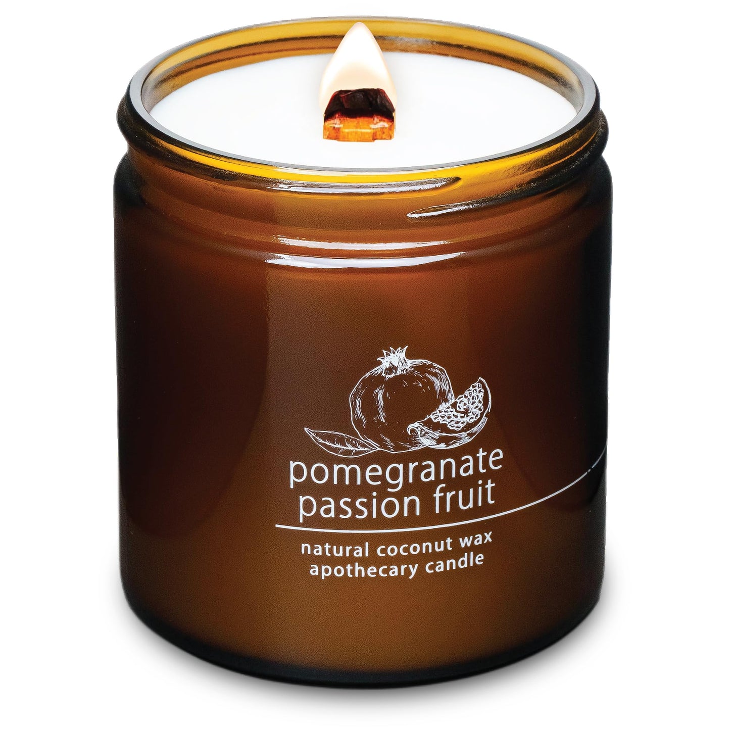 Non-Toxic Coconut Wax Candle: Signature Crackling Wood Wick, Phthalate-Free, 60-Hour Clean Burn