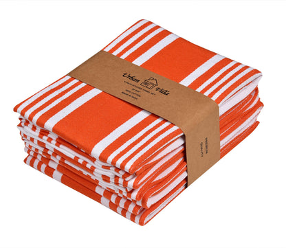 Microplastic-Free Kitchen: Urban Villa Cotton Dish Towels 6-Pack Non-Toxic