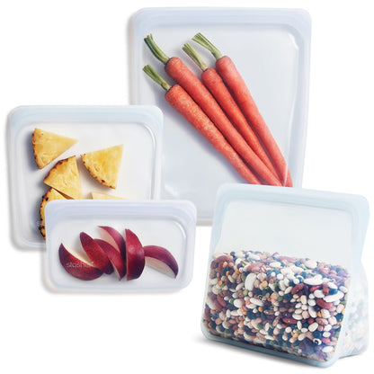 Reusable Silicone Food Storage Bags, Rainbow 4-Pack – Stasher