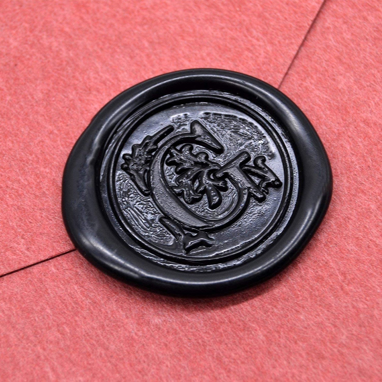 Traditional Wax Seal Stamp: Brass Head & Wooden Handle for Elegant, Zero-Waste Correspondence