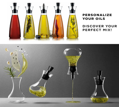 Plastic-Free Borosilicate Glass Oil & Vinegar Carafe – Eva Solo