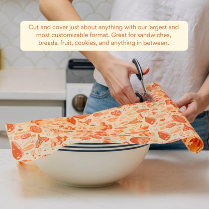 Plastic-Free Vegan Reusable Food Wrap Roll – Bee's Wrap