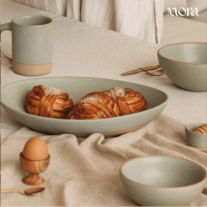 Lead-Free Ceramic Bowls, Lab-Tested – Mora (Set of 4, 28oz)