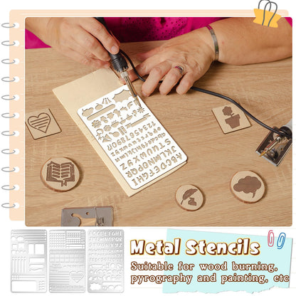 Sustainable Gift Wrap: Lewtemi Metal Stencils Stainless Steel Craft Non-Toxic
