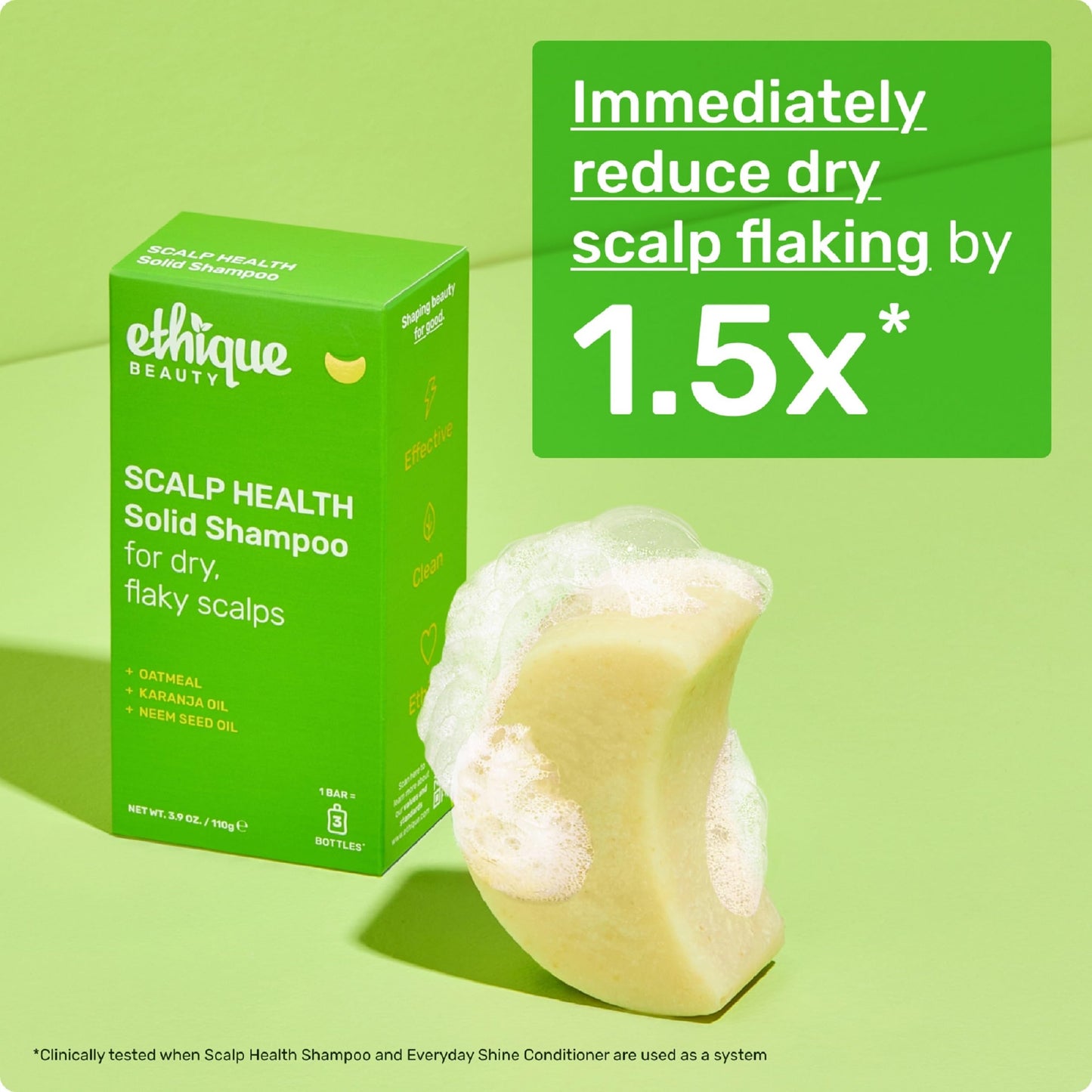 Plastic-Free Curl-Defining Shampoo Bar, pH-Balanced & Vegan – Ethique