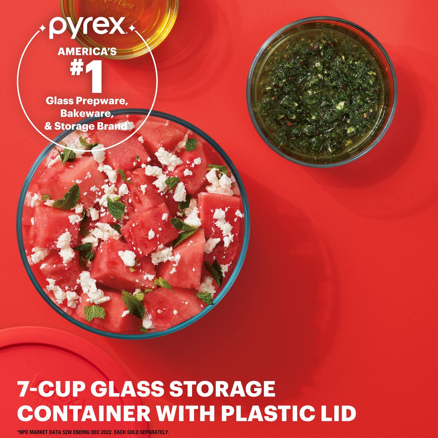 Pyrex Simply Store 11-Cup Glass Food Storage Container