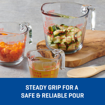 Anchor Hocking Glass Measuring Cup Set (2-Piece)