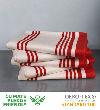 Microplastic-Free Kitchen: Urban Villa Cotton Dish Towels 6-Pack Non-Toxic