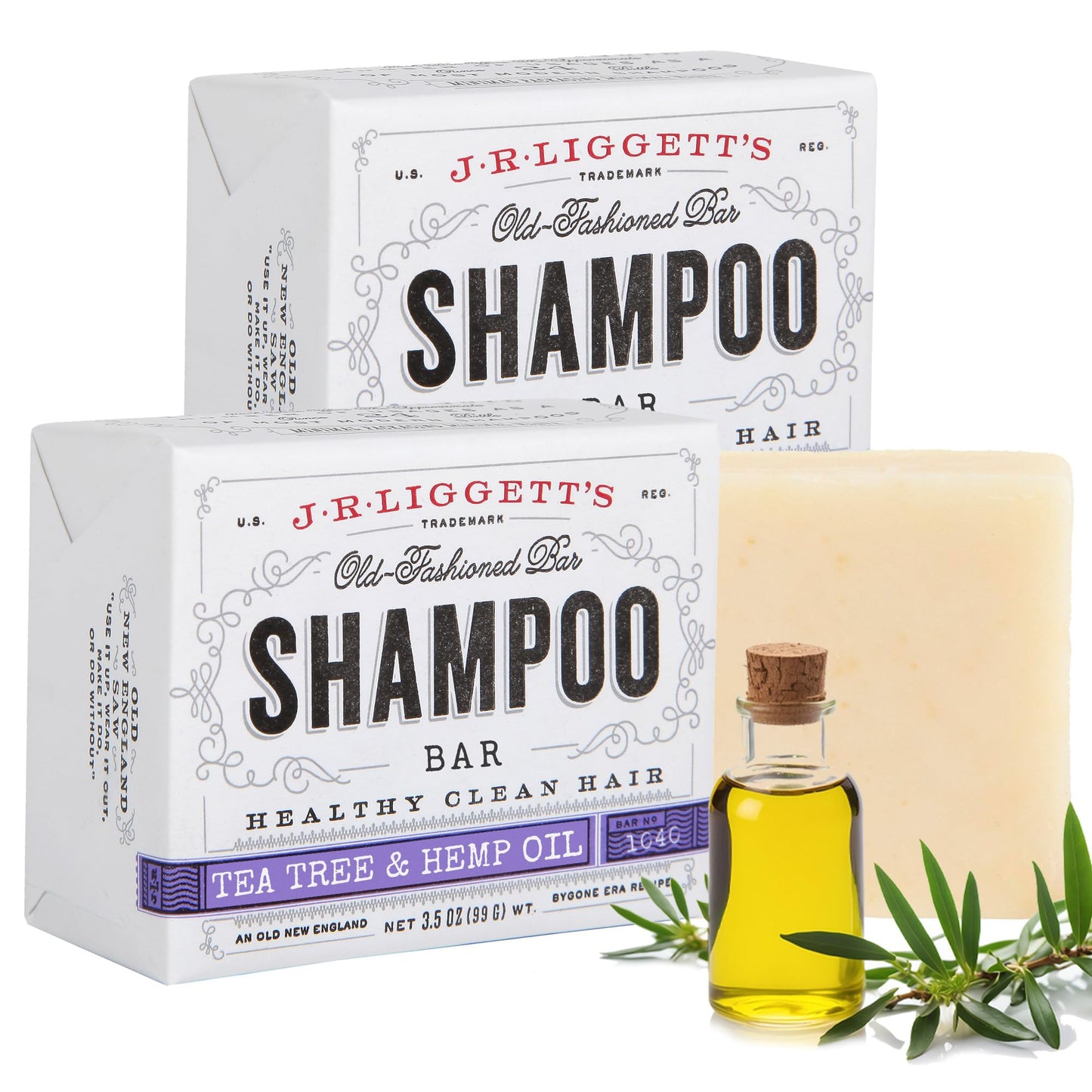 Plastic-Free, Sulfate-Free Shampoo Bar 3-Pack, Vegan – J.R. Liggett's