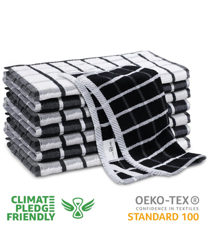 Microplastic-Free Kitchen: Urban Villa Cotton Dish Towels 6-Pack Non-Toxic