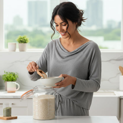 Plastic-Free 1-Gallon Glass Mason Jar with Glass Lid – Kitchentoolz