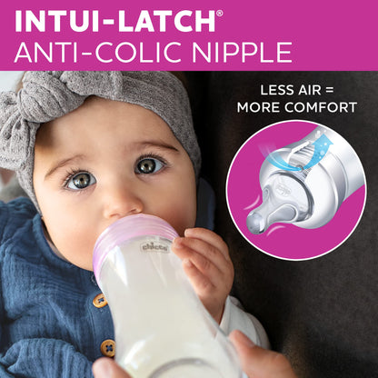 Chicco Duo 5oz Hybrid Baby Bottle with Invinci-Glass Interior (2-Pack)