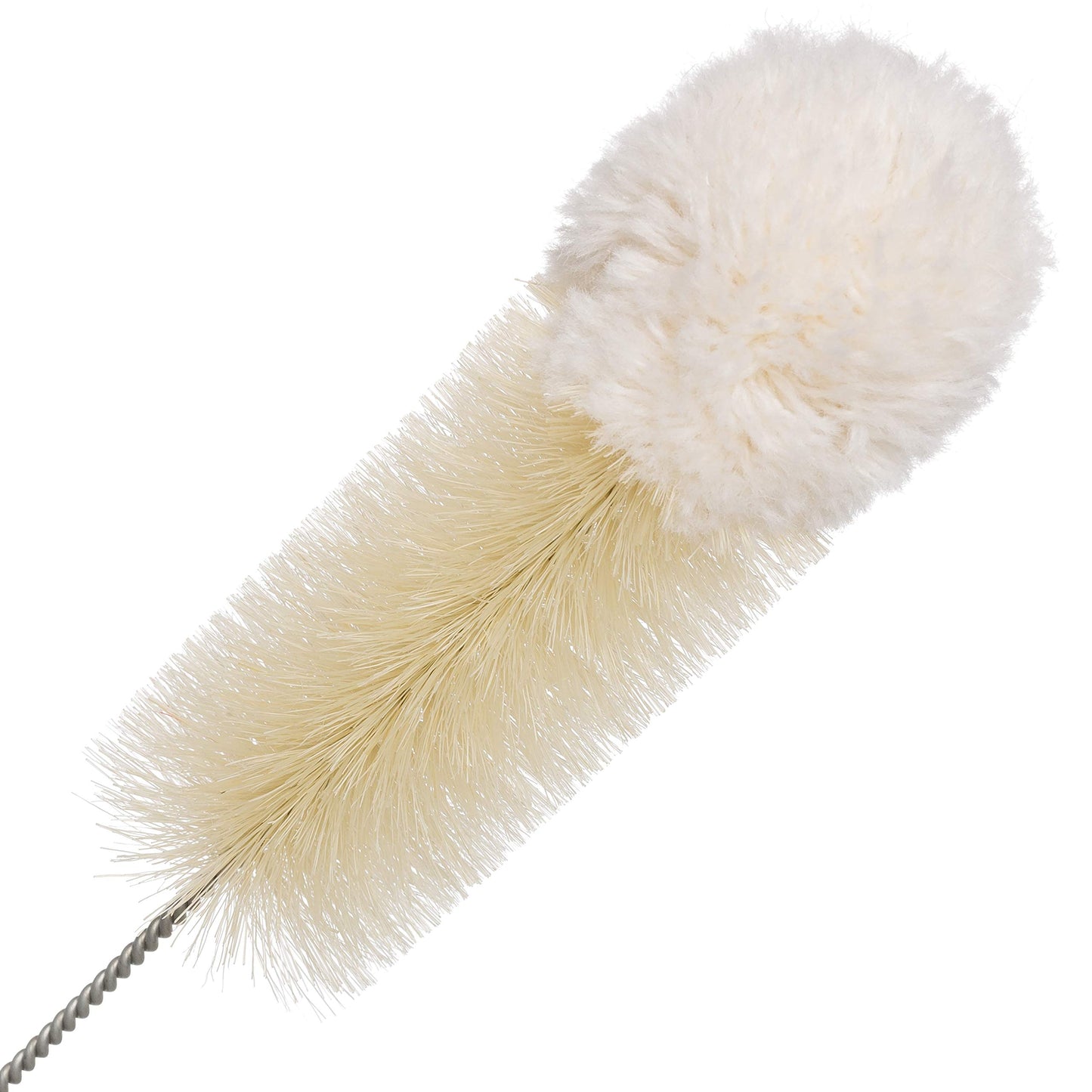 REDECKER Wool Tip Bottle Cleaning Brush Set: Natural Pig Hair Bristles