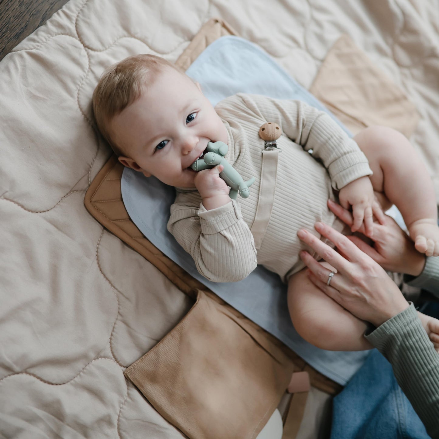 Mushie Organic Cotton Changing Pad Liners: Calming Muslin Comfort