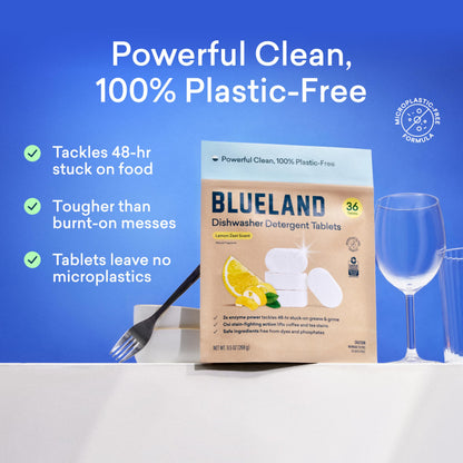 Blueland 100% Plastic-Free Dishwasher Detergent Tablets (36 Count)