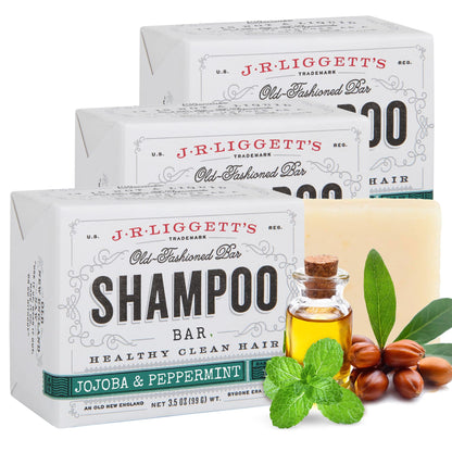 Plastic-Free, Sulfate-Free Shampoo Bar 3-Pack, Vegan – J.R. Liggett's