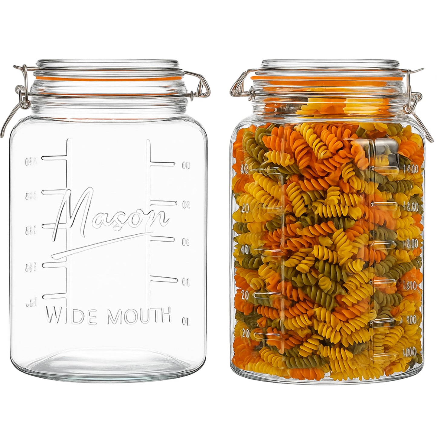 Plastic-Free 1-Gallon Glass Mason Jar with Glass Lid – Kitchentoolz