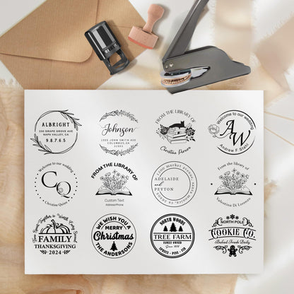 Sustainable Gift Wrap: Personalized Brass Embosser Stamp Logo Non-Toxic