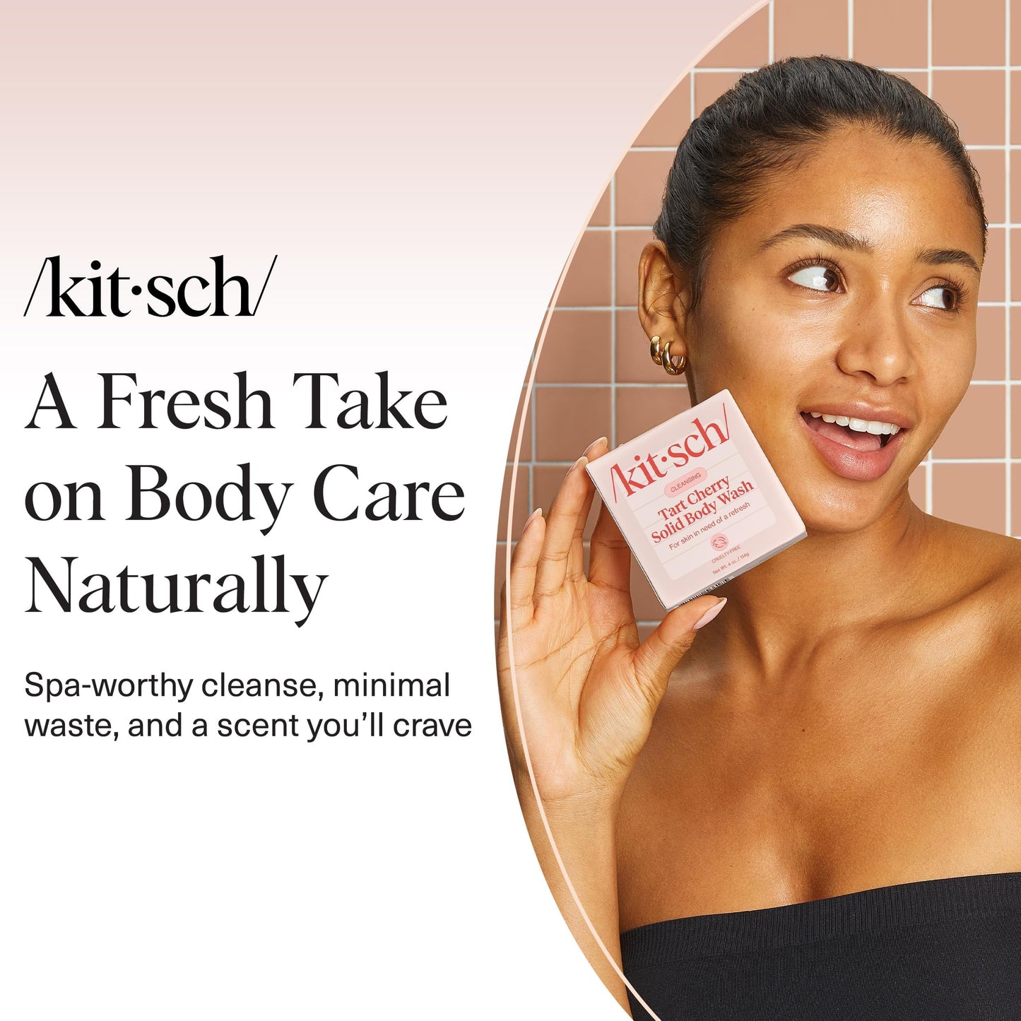 Plastic-Free Sugar Body Scrub Bar, Vegan & Leaping Bunny – Kitsch