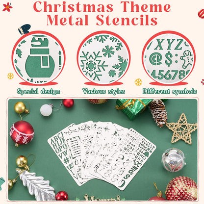 Sustainable Gift Wrap: Lewtemi Metal Stencils Stainless Steel Craft Non-Toxic
