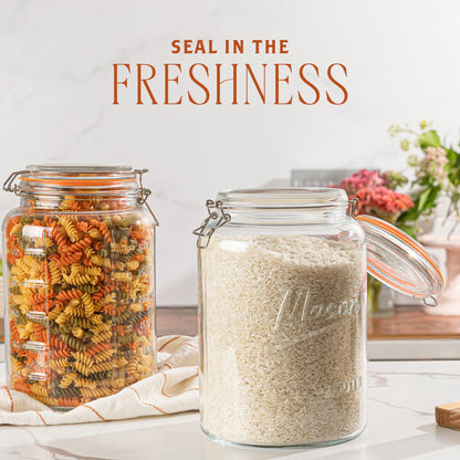 Plastic-Free 1-Gallon Glass Mason Jar with Glass Lid – Kitchentoolz