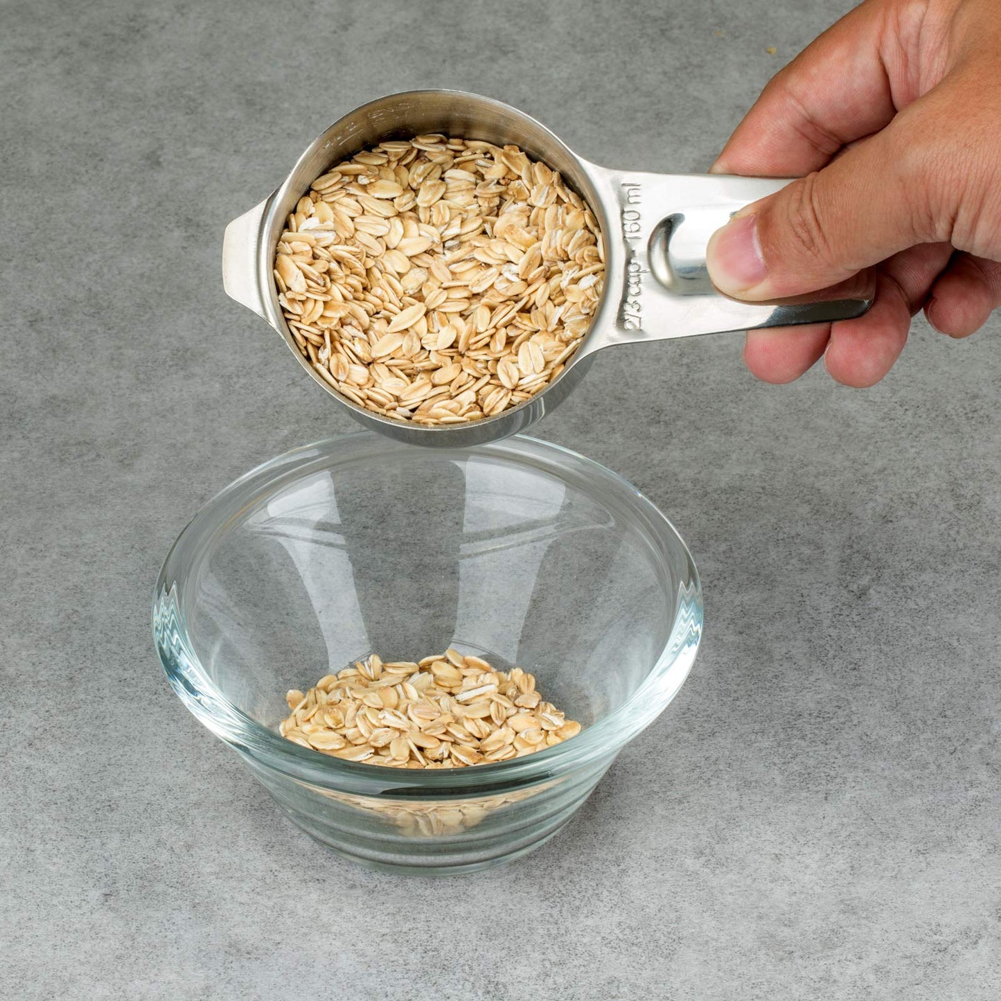 Microplastic-Free 18/8 Stainless Steel Measuring Cups & Spoons Set, 13-Piece