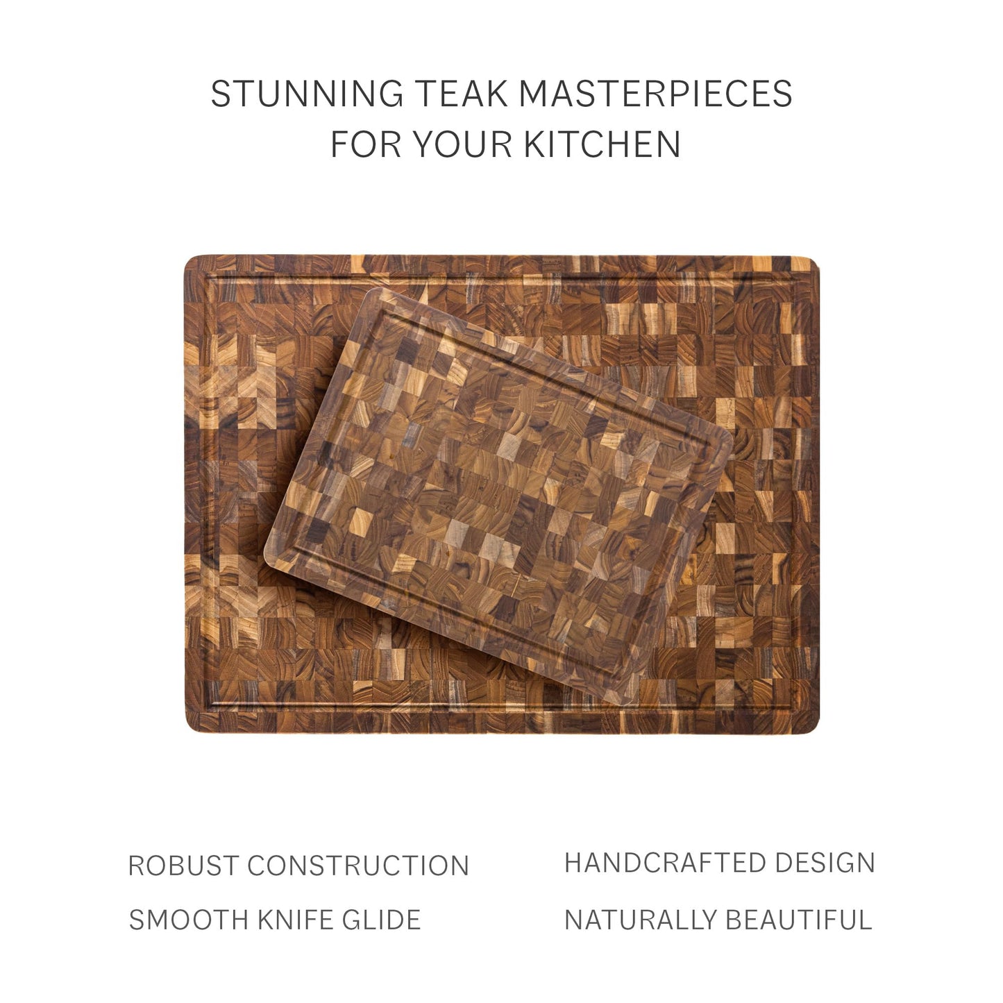 Non-Toxic Teak End-Grain Cutting Board, FSC-Certified – Teakhaus