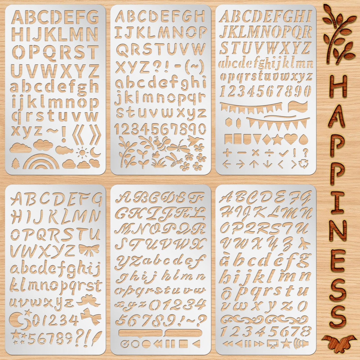 Sustainable Gift Wrap: Lewtemi Metal Stencils Stainless Steel Craft Non-Toxic