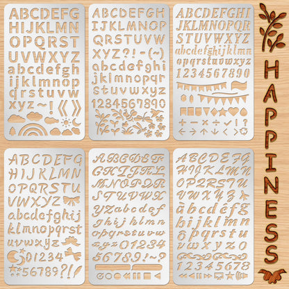 Sustainable Gift Wrap: Lewtemi Metal Stencils Stainless Steel Craft Non-Toxic