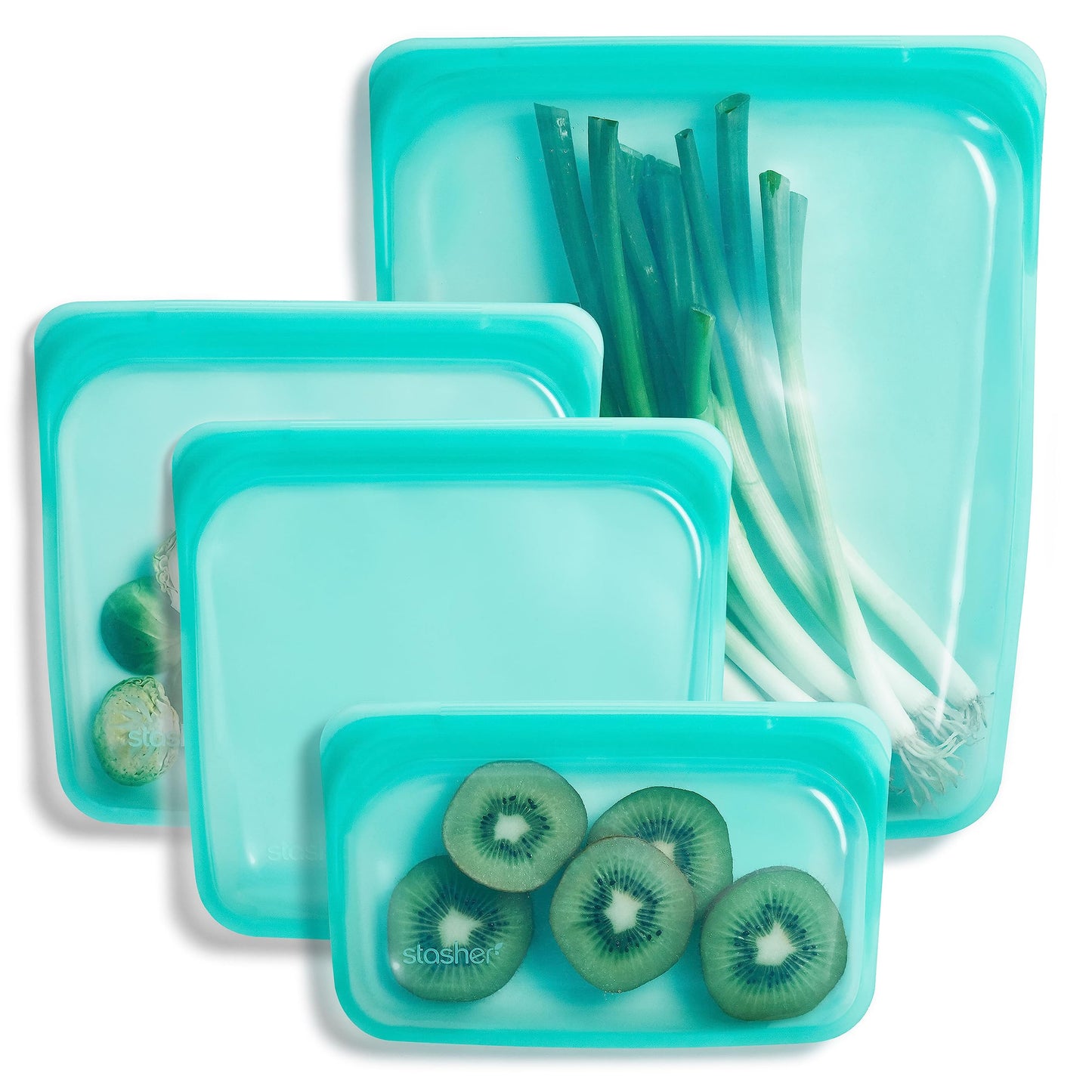 Reusable Silicone Food Storage Bags, 5-Pack – Stasher