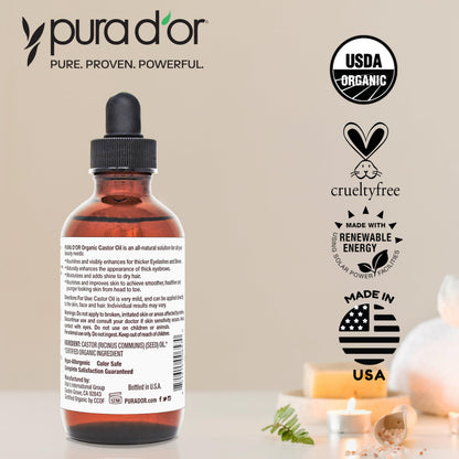 USDA Certified Organic Rosehip Seed Oil, 100% Pure Cold-Pressed – Pura D'or