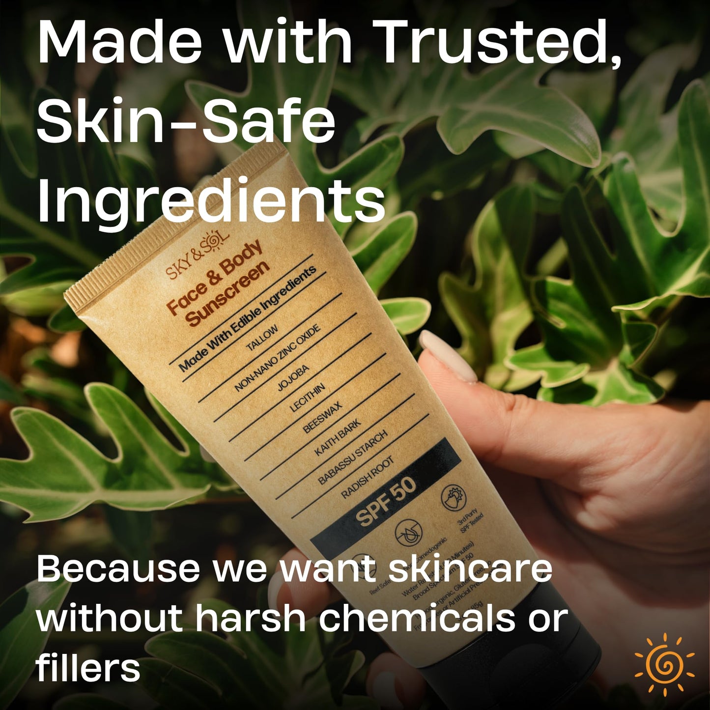 Mineral Sunscreen SPF 30, Non-Nano Zinc & Tallow, Fragrance-Free – Sky & Sol