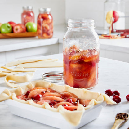 Quilted Glass Jelly Jars, 8 oz, BPA-Free, 12-Count - Ball