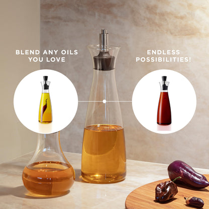 Plastic-Free Borosilicate Glass Oil & Vinegar Carafe – Eva Solo