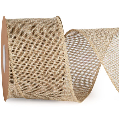 Natural Burlap Wired Ribbon: The Zero-Waste Christmas Accessory That Replaces Synthetic Plastic