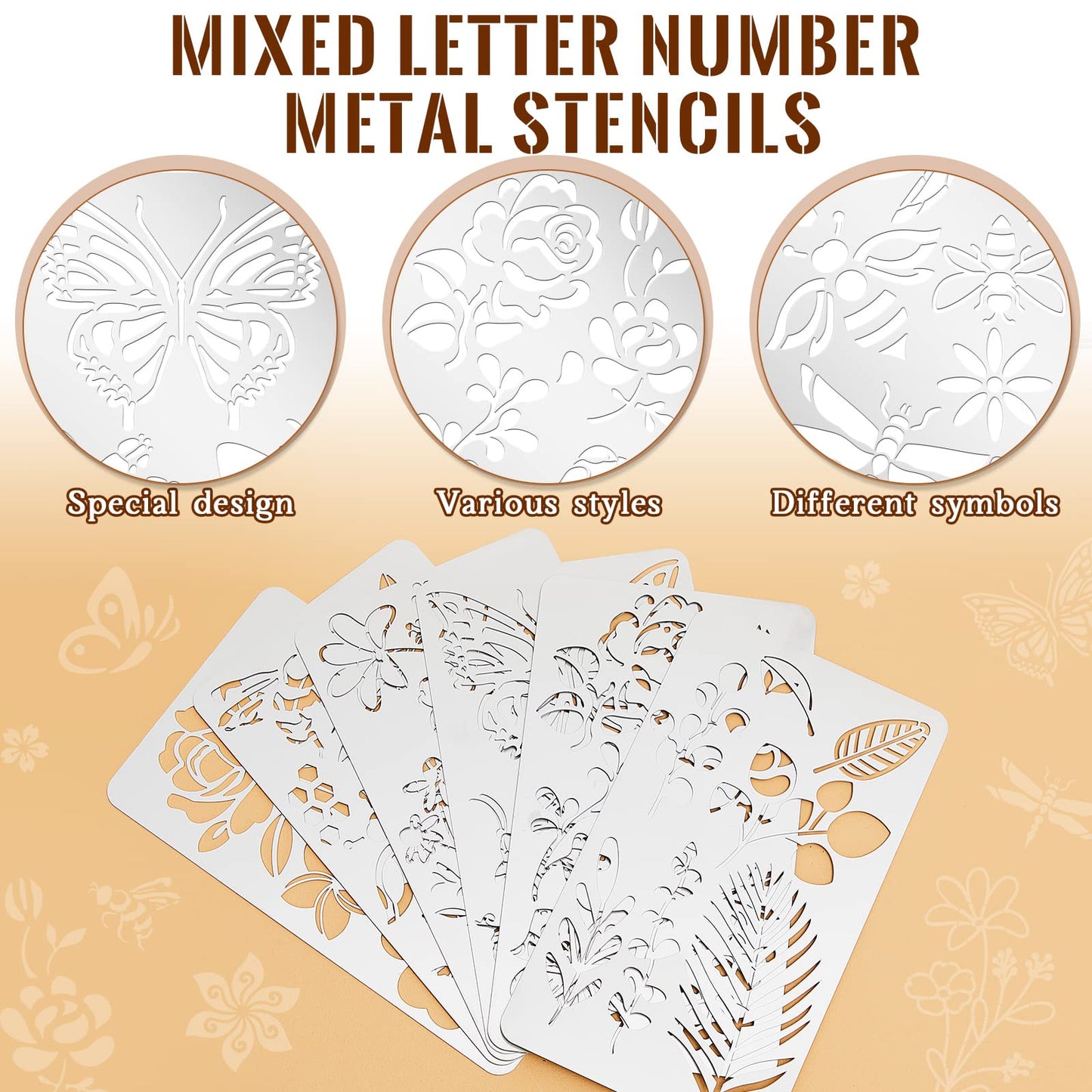 Sustainable Gift Wrap: Lewtemi Metal Stencils Stainless Steel Craft Non-Toxic